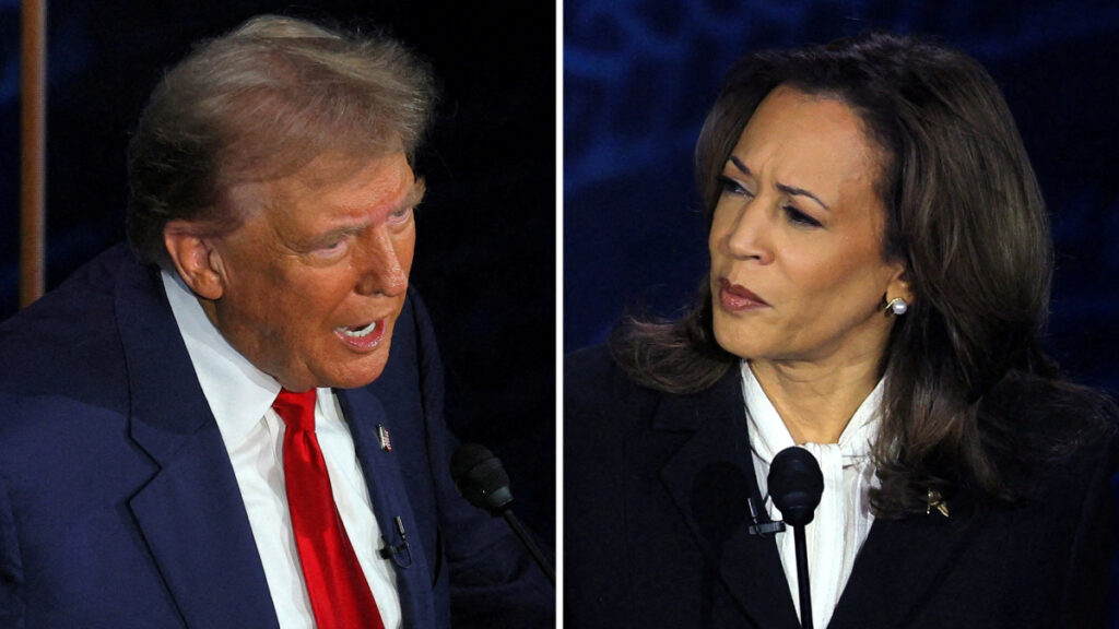 Kamala Harris y Donald Trump en campaña