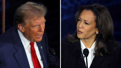 Kamala Harris y Donald Trump en campaña