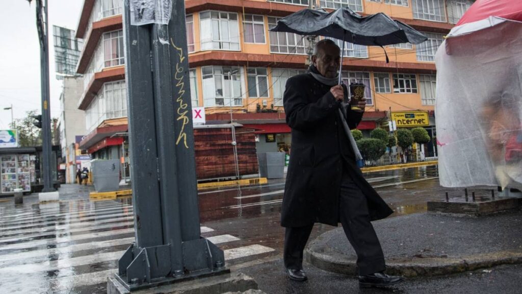 Lluvias y chubascos en CDMX