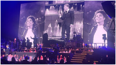 Luis Miguel "canta" con Michael Jackson y Frank Sinatra en la Arena Ciudad de México