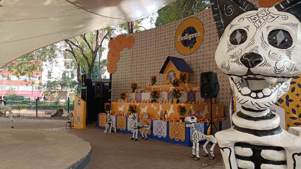 Recuerdan a mascotas con ofrenda en Benito Juárez