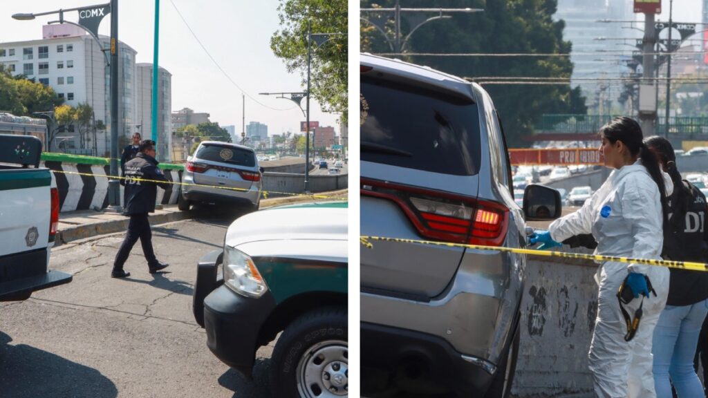 ¡A balazos y a bordo de su camioneta! Asesinan a mujer en Viaducto de la CDMX