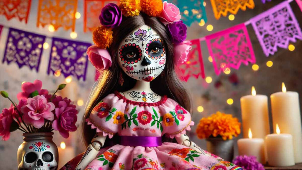 Lanzan Barbie Día de Muertos diseñada por Kris Goyri