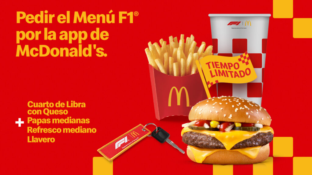 McDonald's y la Fórmula 1 se unen para lanzar un menú especial