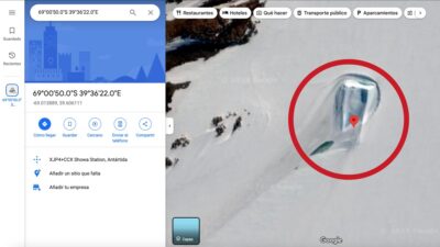 ¿Qué es esa "puerta" que aparece en la Antártida en Google Maps?