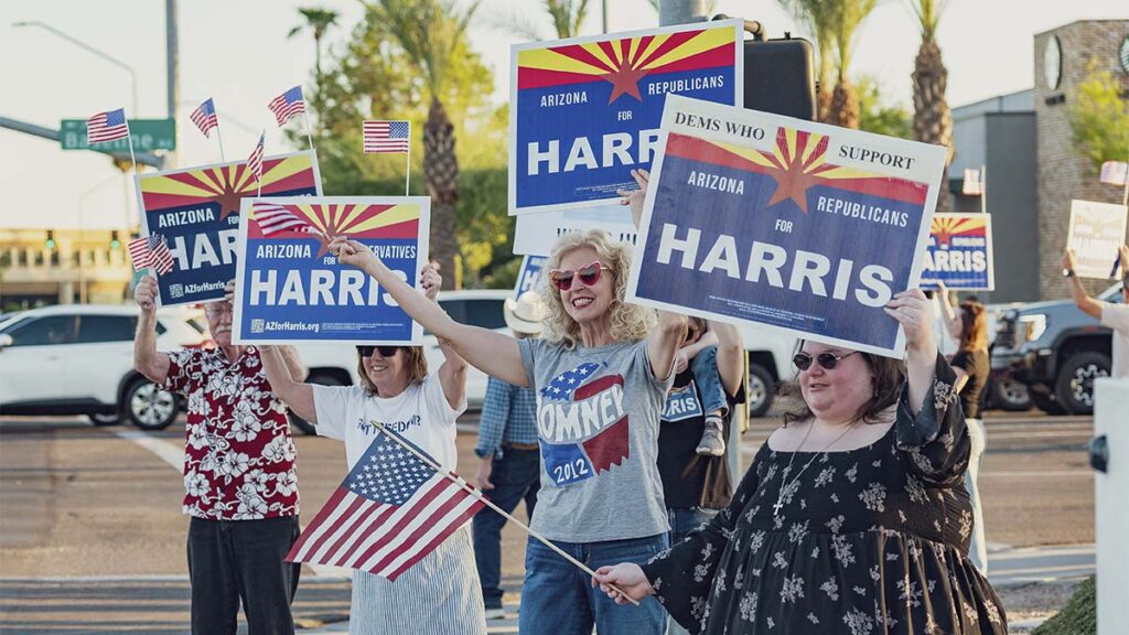 Republicanos de Arizona muestran su apoyo a Kamala Harris