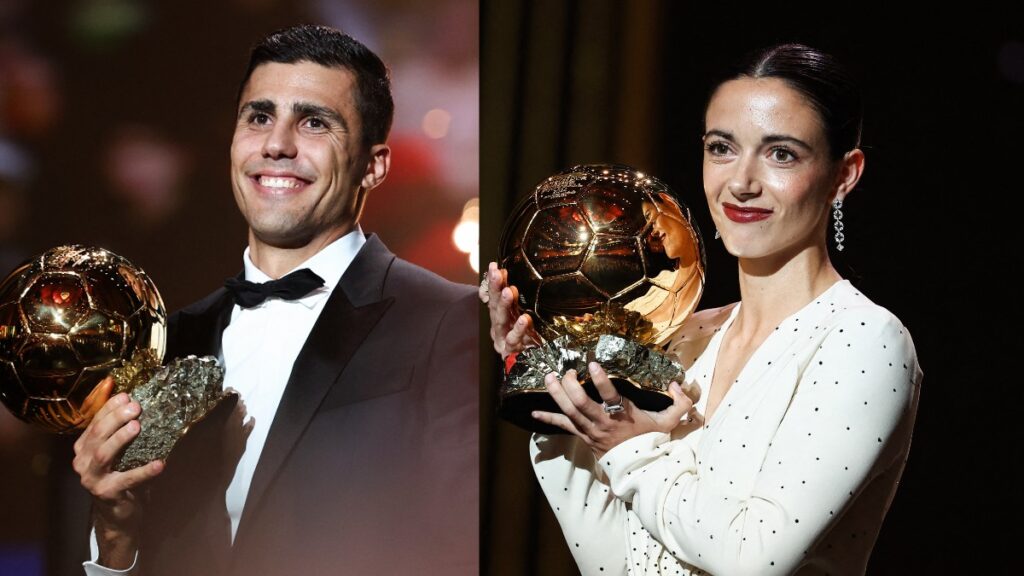 Rodri y Aitana son los ganadores del Balón De Oro 2024.