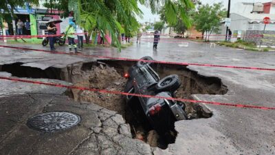 Socavón en Veracruz