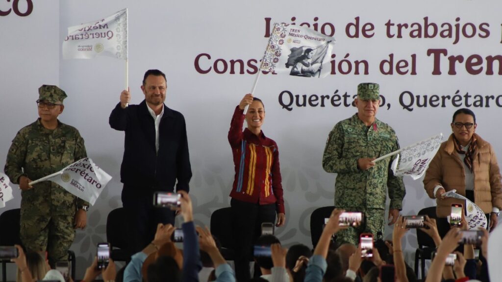 Sheimbaum inicia trabajos de Tren México-Querétaro.