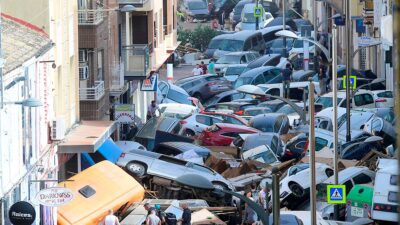 Valencia sufrió terribles inundaciones. Foto: AFP