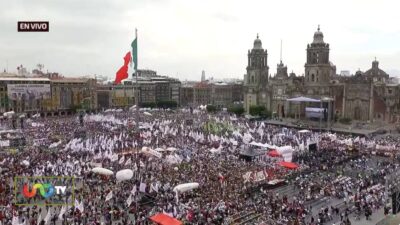 Zocalo Claudia Sheinbaum toma de protesta