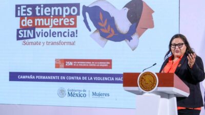 Citlalli Hernández, titular de la Secretaría de las Mujeres, dio a conocer 10 compromisos contra la violencia contra las mujeres