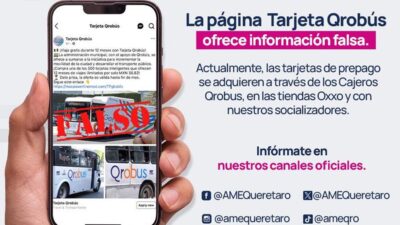 ¡Cuidado! AMEQ advierte de fraude en tarjetas de Qrobus con viajes ilimitados