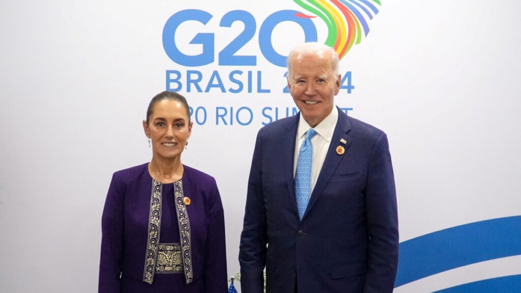 En su viaje a Brasil, pidió Sheinbaum a Joe Biden información sobre captura del "Mayo" Zambada