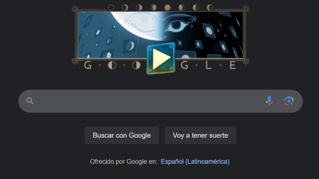 Un minijuego incluido con el Google Doodle de la Media Luna