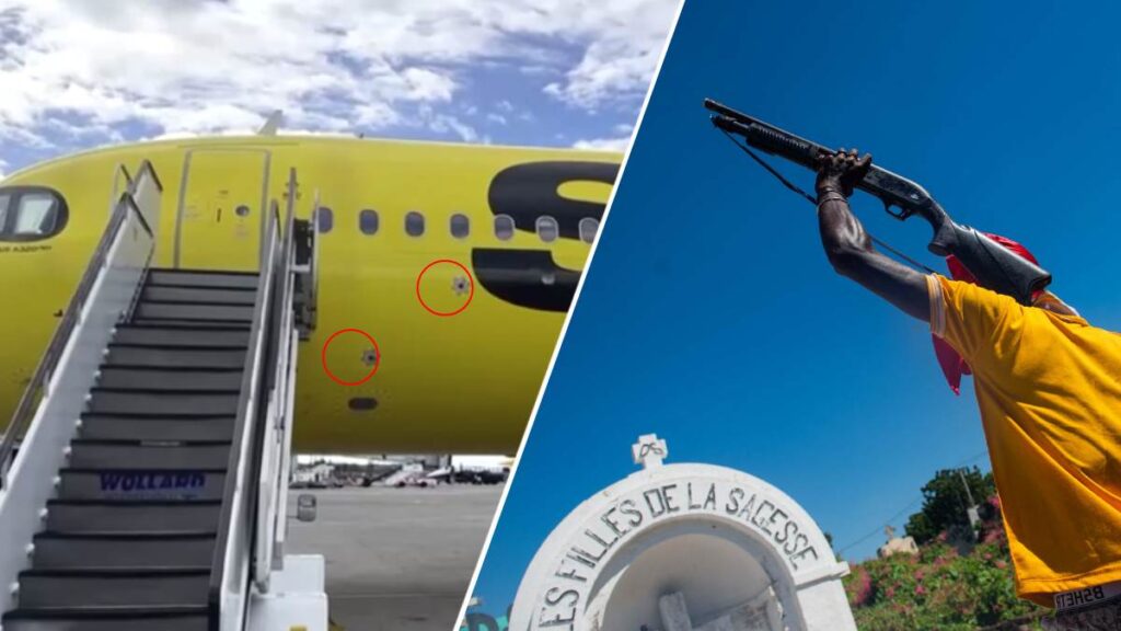 Pandillas balean avión en Haití y EU prohíbe vuelos a la isla durante 30 días