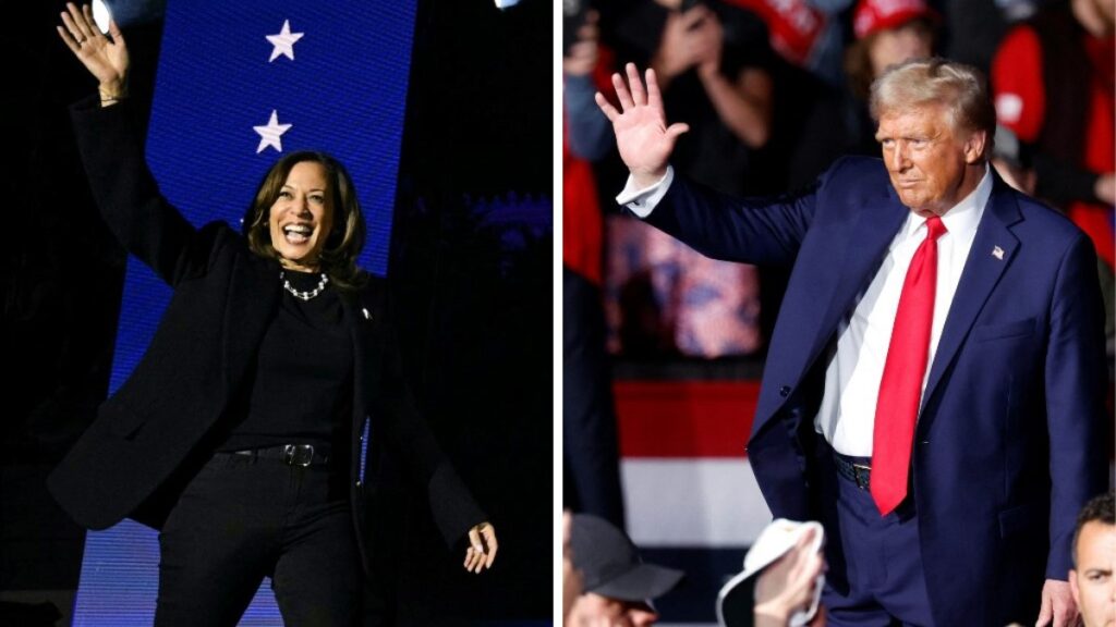 Los candidatos Kamala Harris y Donald Trump