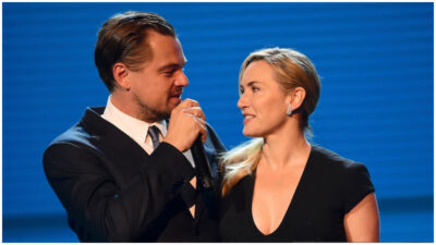 Leonardo DiCaprio y Kate Winslet sorprenden al darse un beso