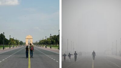 Nueva Delhi, en alerta por smog debido a contaminación.