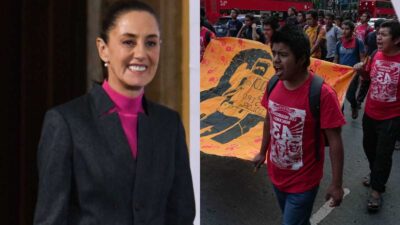 Claudia Sheinbaum Pardo tiene programado recibir en el Palacio Nacional a las familias de los 43 normalistas de Ayotzinapa desaparecidos