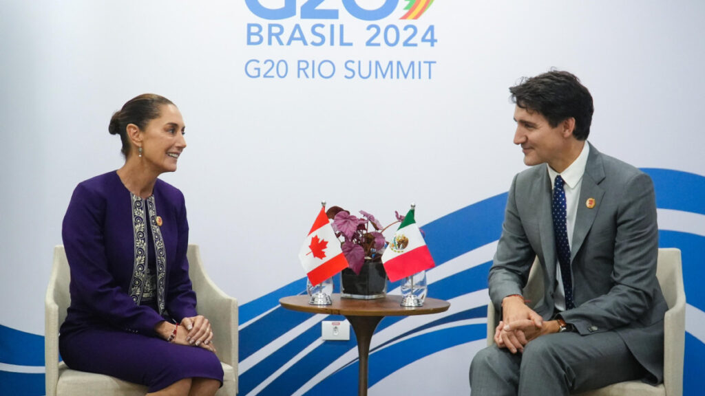 Sheinbaum sostiene encuentro con Trudeau