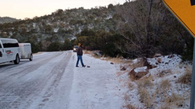 Afectaciones en carreteras por tormenta invernal.