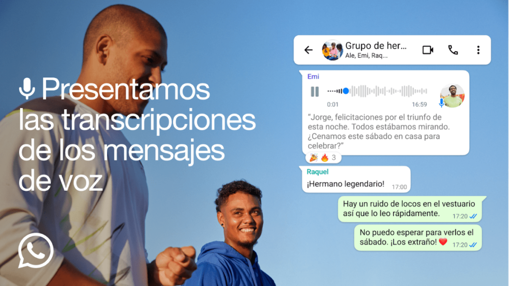 ¡Ya está disponible la opción para transcribir notas de voz a texto en WhatsApp!