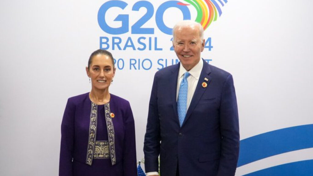 Sheinbaum y Biden se reúnen en Cumbre G20