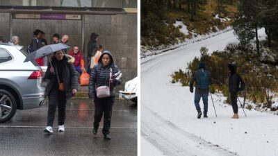 Alerta naranja en CDMX y caída de nieve en el Edomex