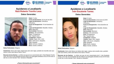 Jóvenes desaparecidos en Mazatlán.