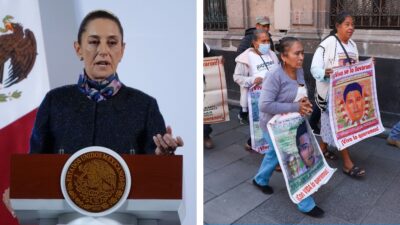 Claudia Sheinbaum se reunió con los padres de los 43 normalistas de Ayotzinapa para ofrecer una nueva ruta y revisión del caso