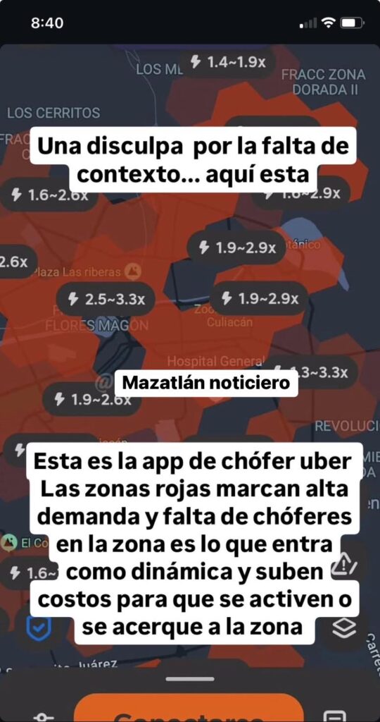 El fin de semana se reportó la ausencia del servicio de Uber y Didi en Culiacán.