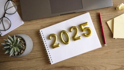 Propósitos de fin de año con vision board