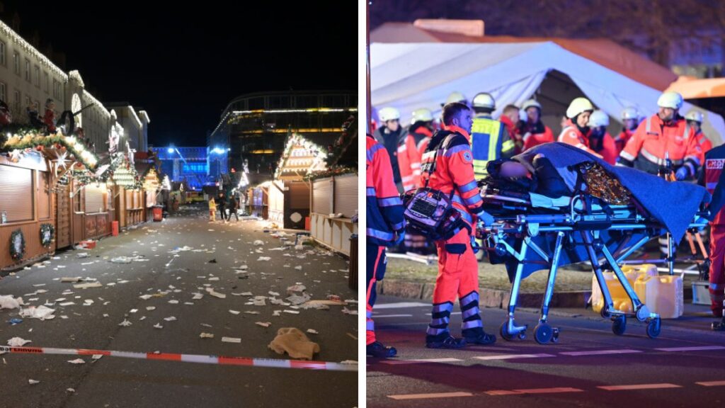 embiste a multitud en mercado navideño de Alemania