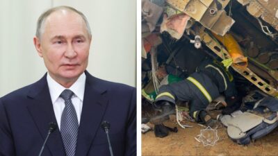 Vladimir Putin ofreció disculpas al mandatario de Azerbaiyán, Ilham Aliev, por el accidente aéreo que dejó 38 muertos, informó el Kremlin.