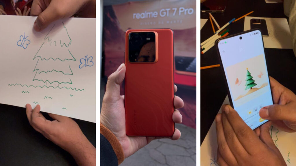 realme GT 7 Pro y su función para crear bocetos de imagen con IA