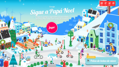 ¡Sigue el camino de Santa Claus esta Navidad con Google!