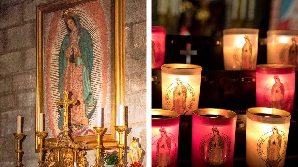 Virgen de Guadalupe en Notre Dame