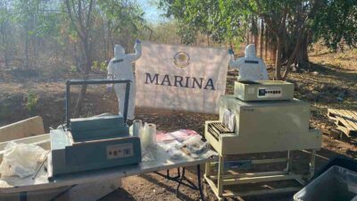 Marina halló y destruyó laboratorio clandestino y droga sintética en Sinaloa