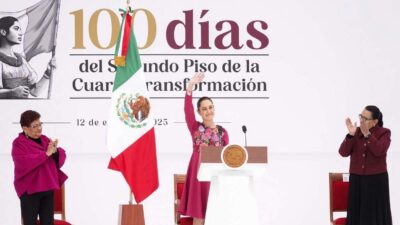 Sheinbaum presume logros económicos, reformas históricas, apoyo a mujeres y migrantes en sus primeros 100 días