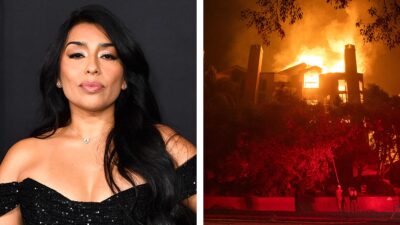 Adriana Paz evacuada por incenidos