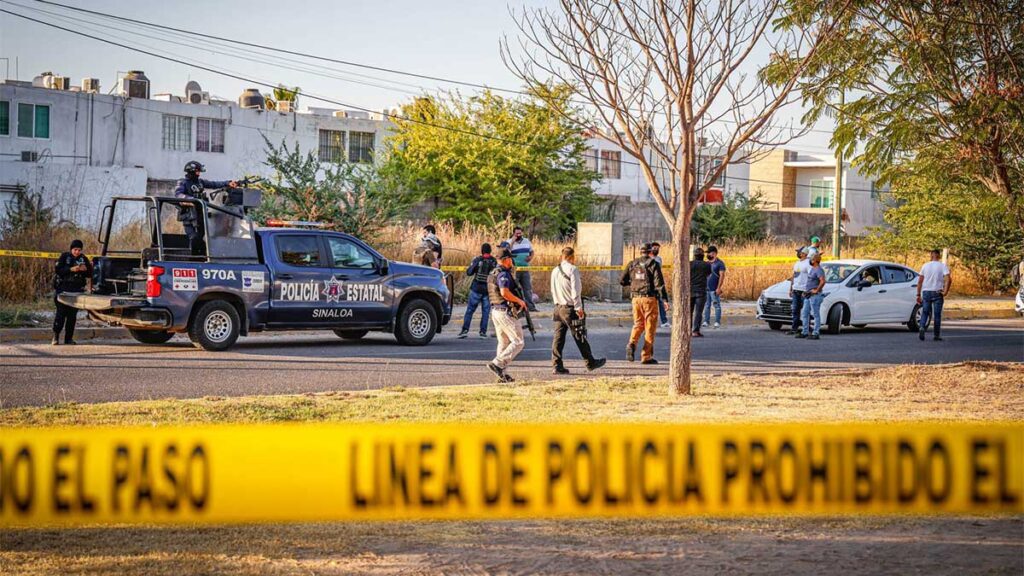 Otra mañana violenta en la ciudad de Culiacán.