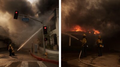 Los incendios en Los Ángeles han dejado cinco muertos, mil estructuras dañadas y más de 6 mil 390 hectáreas consumidas.