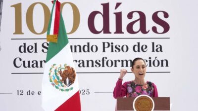 Claudia Sheinbaum en el Zócalo de la CDMX