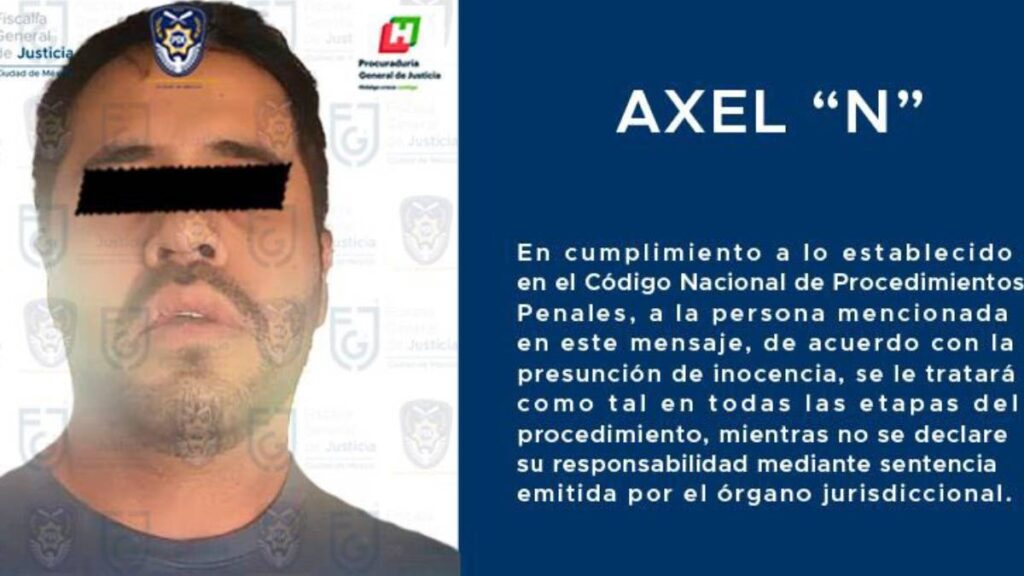 Axel “N”, presunto líder de la Unión Tepito.