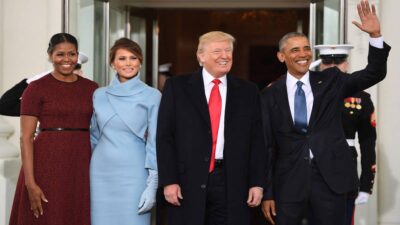 Melania Trump, Michelle Obama y más; looks de las primeras damas en EU en toma de posesión de sus esposos