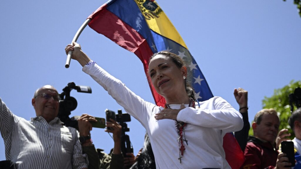 María Corina Machado, de 57 años, política y fundadora de Vente Venezuela, es la principal opositora del régimen de Nicolás Maduro.