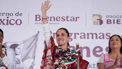 Los mexicanos sostienen la economía de Estados Unidos, asegura Claudia Sheinbaum desde Oaxaca