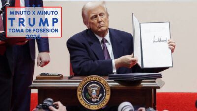 Donald Trump firma órdenes ejecutivas