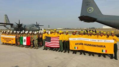 Regresa a México equipo de combatientes que apoyaron en incendios de California